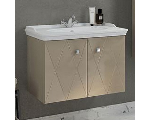Тумба с раковиной Comforty Кремона 80 00-00001040 подвесная Латте