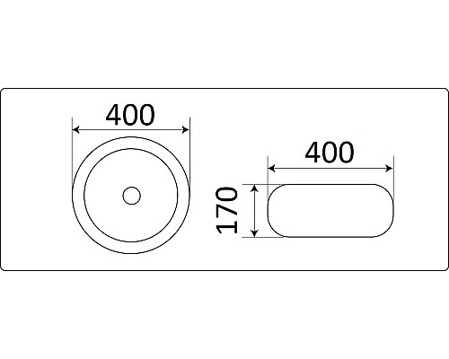 Раковина CeramaLux 40 С1062 Серебряная