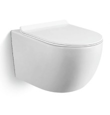 Подвесной унитаз керамический Black&White W-701 с микролифтом