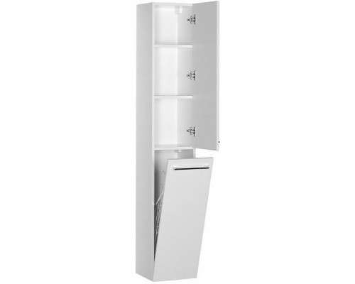 Шкаф пенал De Aqua Токката Тока 1S 30 R 167382 подвесной с бельевой корзиной Белый