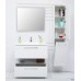 Шкаф пенал De Aqua Токката Тока 1S 30 R 167382 подвесной с бельевой корзиной Белый
