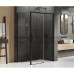 Душевое ограждение NEW TRENDY PRIME BLACK R 100X100x200 (черный)