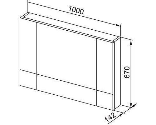 Зеркало-шкаф Aquanet Верона 100 белый