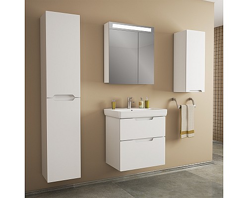 Тумба под раковину Dreja Q 80 99.0003 подвесная Белый глянец