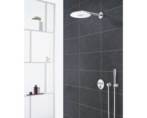 Верхний душ Grohe с душевым кронштейном 400 мм