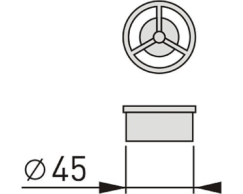 Стакан для сифона BERGES мембранный (сухой затвор)