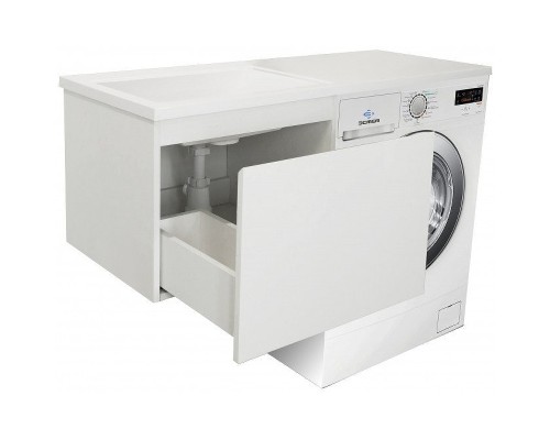 Тумба с раковиной Эстет Dallas Luxe 110 L ФР-00002025 подвесная Белая