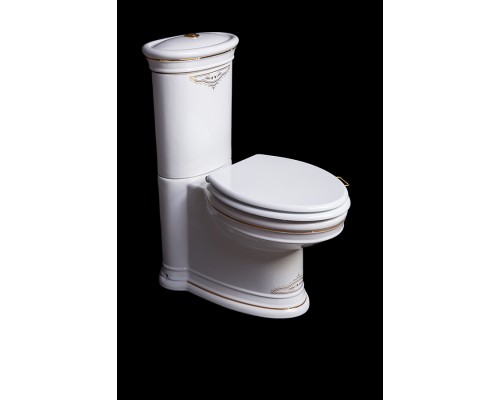 Унитаз с бачком напольный Boheme Puro с узором GOLD