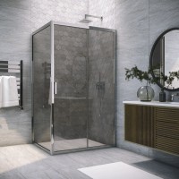 Душевой уголок ZP+ZPV TUR NOVO 100x70 08 07 стекло графит