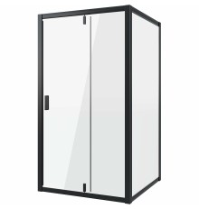 Душевой уголок Niagara Nova 110х70 профиль Черный стекло прозрачное