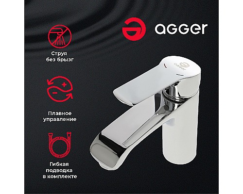 Смеситель для раковины Agger Merry A1302100 Хром