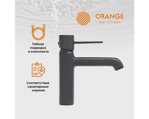 Смеситель для раковины Orange Karl Черный