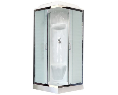 Душевая кабина Royal Bath HP 90х90 стекло матовое задняя стенка Белая