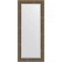 Зеркало Evoform Exclusive 159х69 BY 3579 с фацетом в багетной раме - Вензель серебряный 101 мм