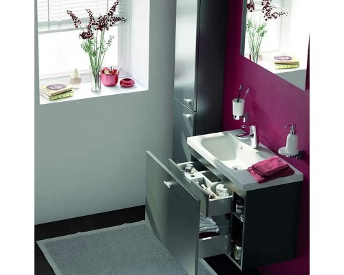 Тумба под раковину Ideal Standard Connect Space 60 C6743KR подвесная Серая глянцевая