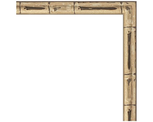 Зеркало Evoform Definite 87х67 BY 0677 в багетной раме - Серебряный бамбук 24 мм