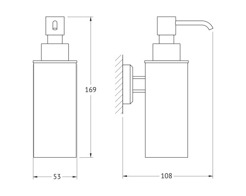 Дозатор жидкого мыла Artwelle HAGEL 9932