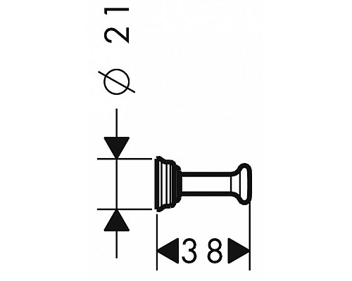Крючок Axor Universal Accessories 42801340 Черный матовый