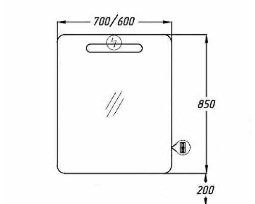 Зеркало Арабеско 60 Smile Z0000010910