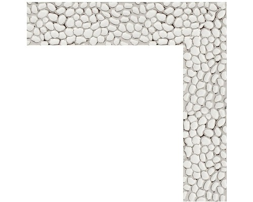 Зеркало Evoform Definite 141х51 BY 3098 в багетной раме - Чеканка белая 46 мм