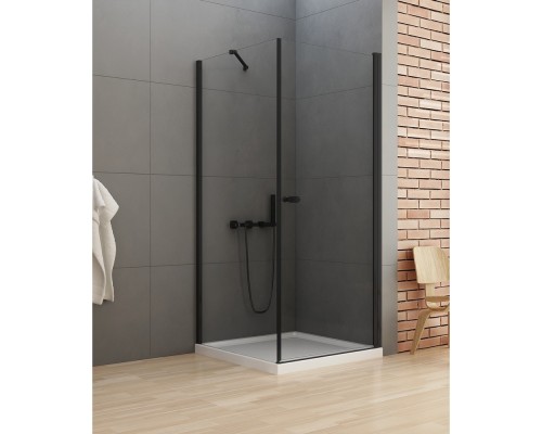 Душевое ограждение NEW TRENDY NEW SOLEO BLACK 80x70x195 (черный)