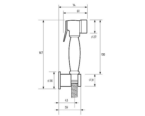 Гигиенический душ Migliore Tonda 30902 Хром