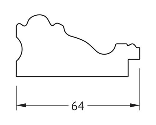 Зеркало Evoform Definite 75х55 BY 3045 в багетной раме - Версаль кракелюр 64 мм