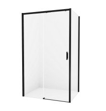 Душевое ограждение NEW TRENDY PRIME BLACK L 120x100x200 (черный)