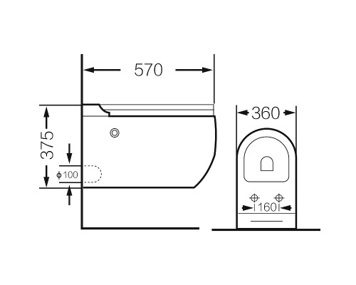 Унитаз Grossman GR-5502 подвесной с сиденьем Микролифт