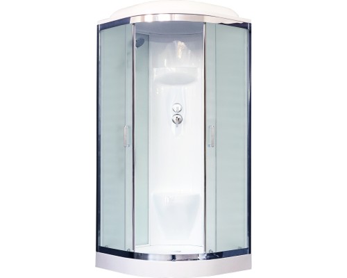 Душевая кабина Royal Bath НК 100x100 стекло матовое задняя стенка Белая