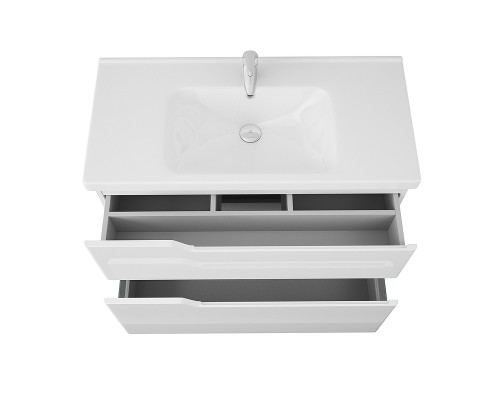 Тумба под раковину Owl 1975 Hella stor 100 подвесная Белая глянцевая