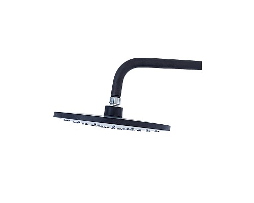 Душевая система WellWant by Agger Nero WWDS0W4428125B с термостатом Черная