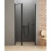 Душевая дверь NEW TRENDY NEW SOLEO BLACK одинарные 100x195 (черный)