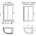 Душевой уголок Radomir 120x80 R с поддоном Белый