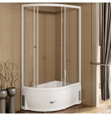 Душевой уголок Radomir 120x80 R с поддоном Белый