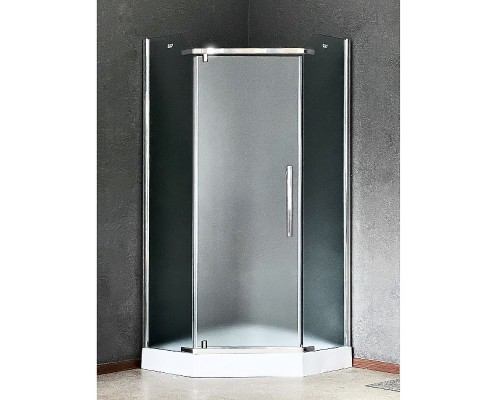 Душевой уголок Royal Bath TR 90х90 профиль Хром стекло рифленое