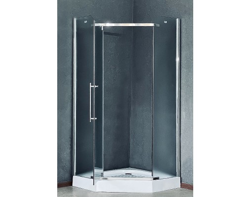Душевой уголок Royal Bath TR 90х90 профиль Хром стекло рифленое