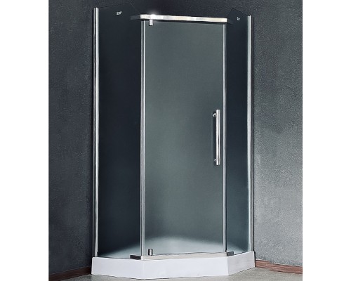 Душевой уголок Royal Bath TR 90х90 профиль Хром стекло рифленое