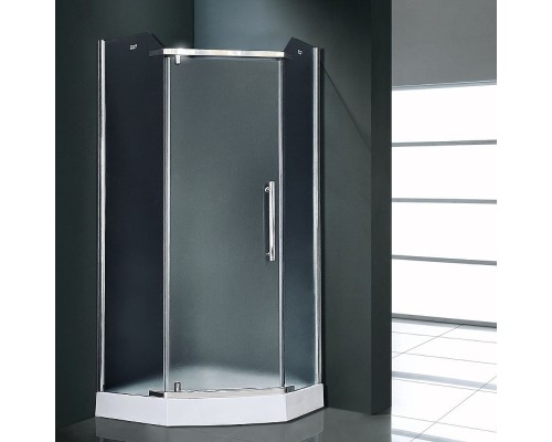 Душевой уголок Royal Bath TR 90х90 профиль Хром стекло рифленое