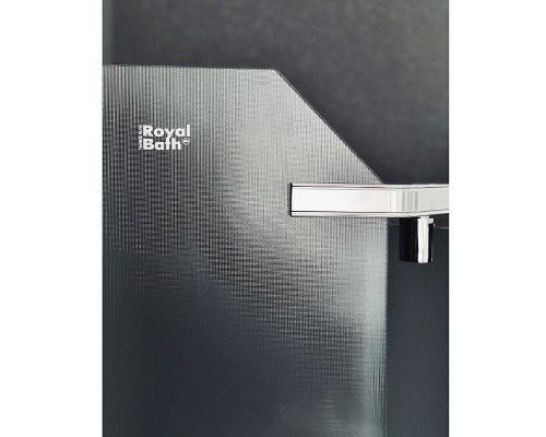 Душевой уголок Royal Bath TR 90х90 профиль Хром стекло рифленое