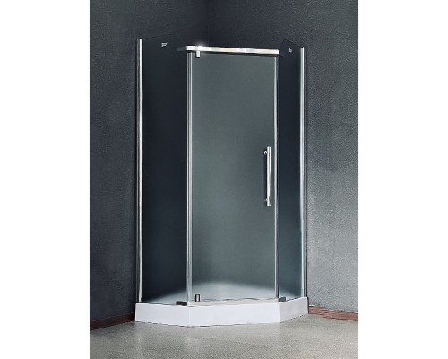 Душевой уголок Royal Bath TR 90х90 профиль Хром стекло рифленое