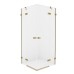 Душевое ограждение NEW TRENDY AVEXA GOLD BRUSHED 120x100x200 (брашированное золото)