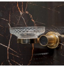 Мыльница настенная Boheme RoyalE CRISTAL BLACK GOLD
