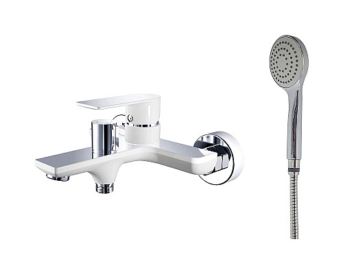 Смеситель для ванны Haiba HB60505-8 Белый Хром