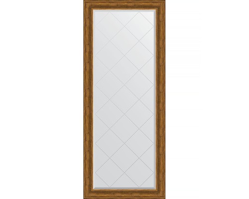 Зеркало Evoform Exclusive-G Floor 204х84 BY 6329 с гравировкой в багетной раме - Травленая бронза 99 мм