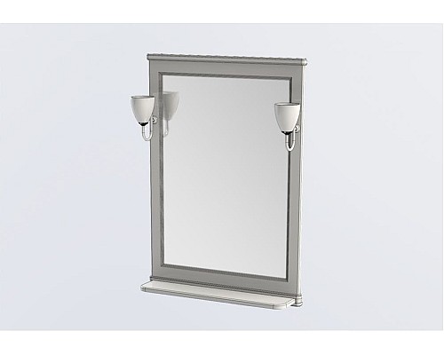 Зеркало Aquanet Валенса 70 белый краколет/серебро