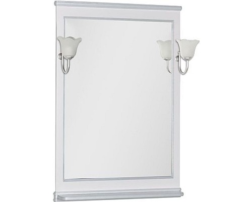 Зеркало Aquanet Валенса 70 белый краколет/серебро