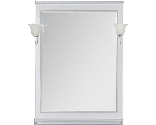 Зеркало Aquanet Валенса 70 белый краколет/серебро