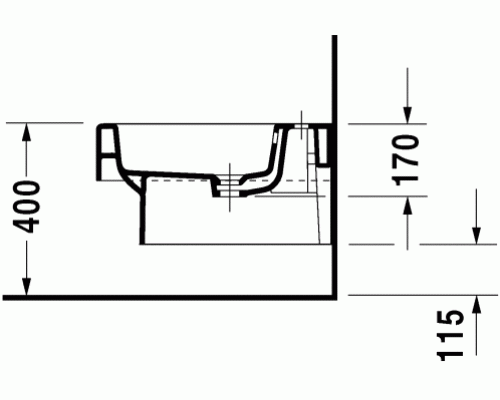 Биде Duravit Vero подвесное Белое