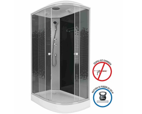 Душевая кабина Niagara Eco 120x80 L NG-4512-14L без гидромассажа